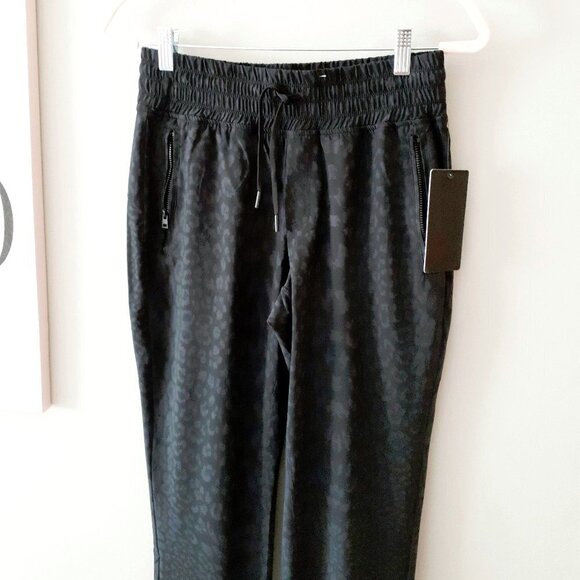 NWT 90 degree by Reflex black & grey animal print track pants, S or XL - Picture 9 of 15